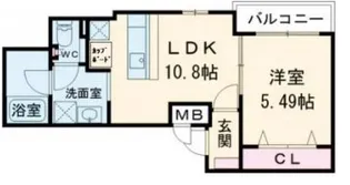 ラフィス中野【3階】の間取り