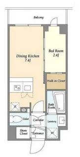 LaDouceur志茂【4階】の間取り