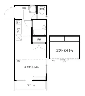パオクレール旗の台【2階】の間取り