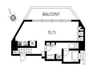 神宮前シティタワー【6階】の間取り