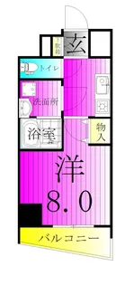 クオリタス綾瀬【6階】の間取り