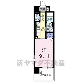 カシリ・エスポワール【1階】の間取り