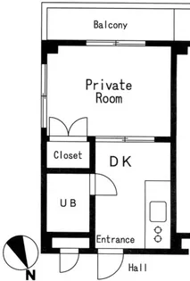 サンパレス【1階】の間取り