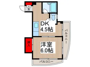 アビタシオン稲荷【3階】の間取り
