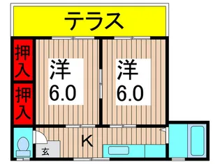 コーポリキ【1階】の間取り
