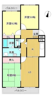 サーラシティ本郷弐番館【4階】の間取り