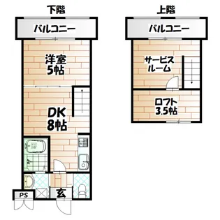 フルール・ド・パリス【9階】の間取り