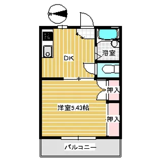 サンハイツ六座【2階】の間取り