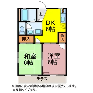 フレグランス柳【1階】の間取り