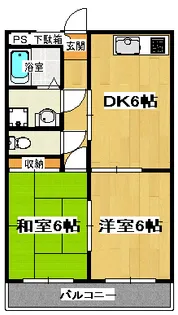 ファミーユ船橋【2階】の間取り