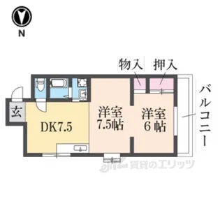 ダイアマンション【2階】の間取り