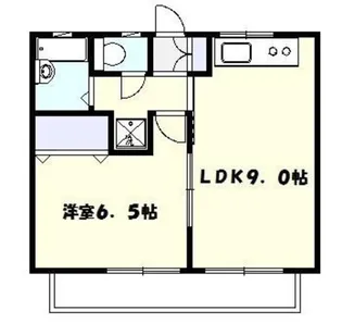 コスモスハイツ【1階】の間取り