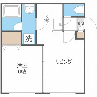 ワイルドベリー幌平橋【2階】の間取り