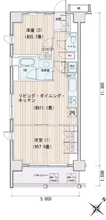 エスティメゾン豊洲レジデンスE【2階】の間取り