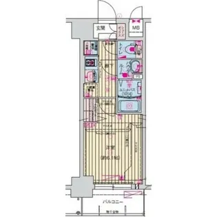 プレサンス天神橋筋六丁目ヴォワール【9階】の間取り