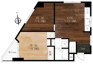 大久保カドビル【6階】の間取り