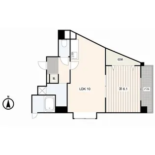 グラディーレ【4階】の間取り