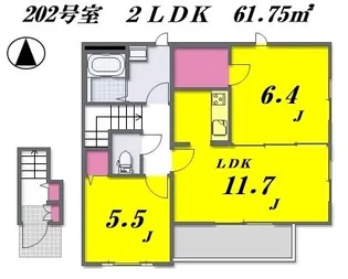 ルミエール’エフ【2階】の間取り