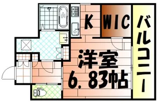 フェリシエ馬借【4階】の間取り