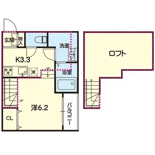 ステラ天草【2階】の間取り
