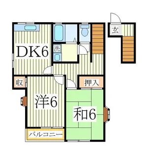 コーポ豊四季II【2階】の間取り