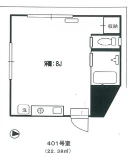VILLA五反野【4階】の間取り