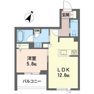 ケーズコート下目黒【2階】の間取り
