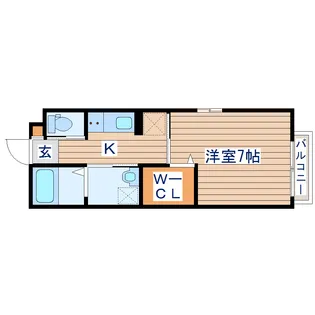 メゾン・メルヴェーユ【1階】の間取り