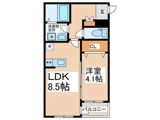 Premium Garden りんくう【1階】の間取り