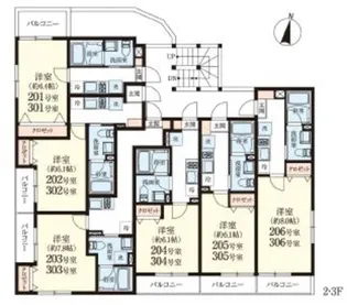 アノンテラス王禅寺西【2階】の間取り