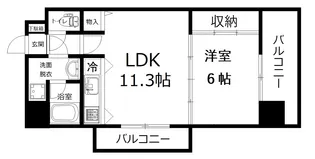 エクセレンス片島【3階】の間取り