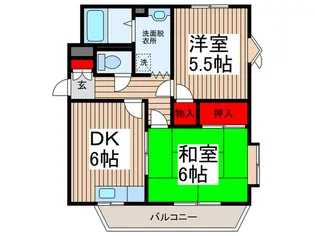 モア・ライフ芝【1階】の間取り