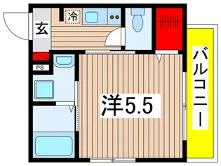 MELDIA東千葉III【1階】の間取り