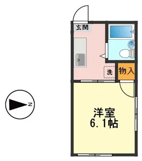 金枝ハイツ【2階】の間取り