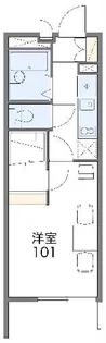レオパレスNIHO【1階】の間取り