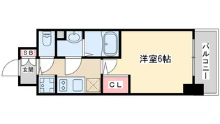 エスリードレジデンス大阪福島【3階】の間取り