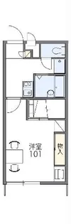 レオパレス庵【2階】の間取り