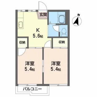 ポットハウスいずみ【2階】の間取り