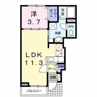 サンドリオン【1階】の間取り