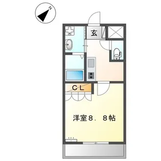 シャトーグレイス【2階】の間取り