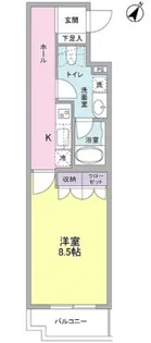 ヴィセオ幡ヶ谷【2階】の間取り