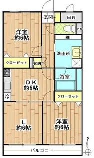 アインス花園【1階】の間取り