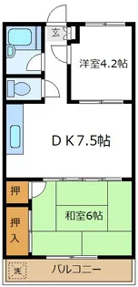 マロンクレール【2階】の間取り