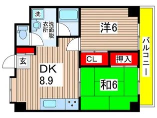 蔵王ヴィラ四街道【1階】の間取り