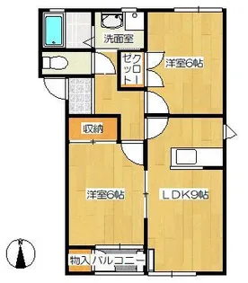 メゾンセレーノ 弐番館【1階】の間取り