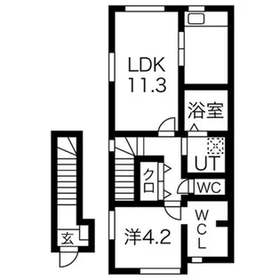 Maison de present(メゾン・ド・プラゾン)【2階】の間取り