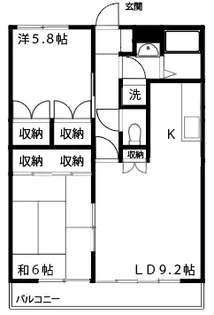 ローゼンハイン【1階】の間取り