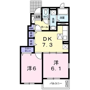 プラシードフィル VI【1階】の間取り