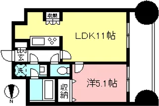 悠々スクアール相模大野【7階】の間取り