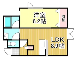 アーバンレジデンスアフロディーテ【2階】の間取り